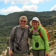 Alfred and Vera on the trail around Laguna Guatavita